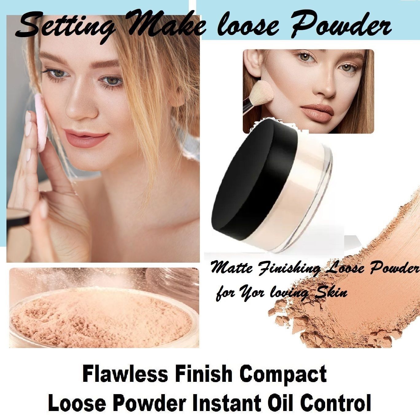 amosfia Professional Oil control compact powder matte finish Compact-picture-29