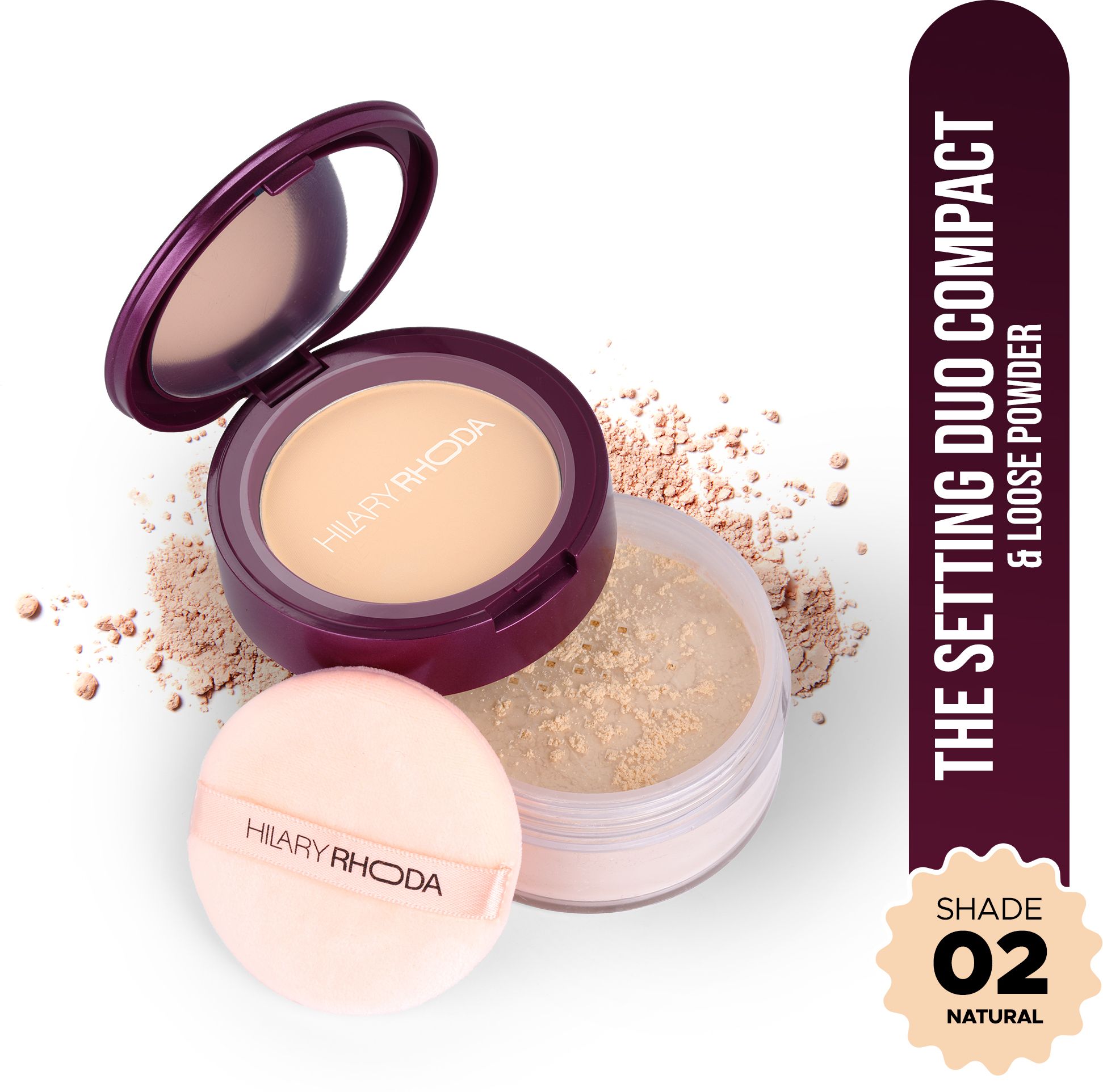 hilary rhoda The Setting Duo Compact &Loose Powder| 2-in-1 Compact &Loose Powder|Matte Finish Compact-picture-32