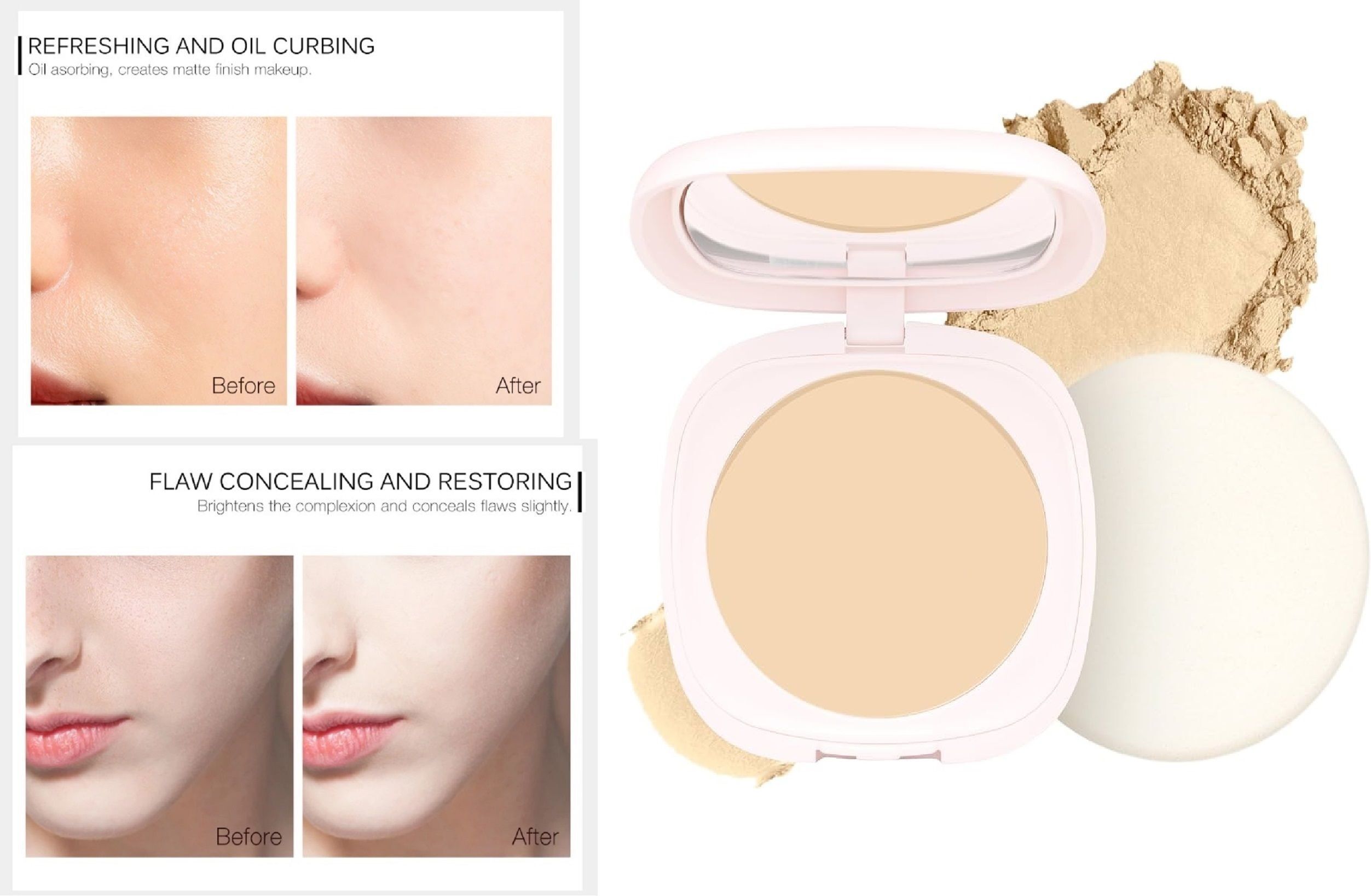 neycare Perfect Oil Control Face Compact Powder | Flawless matte finish Compact-picture-10