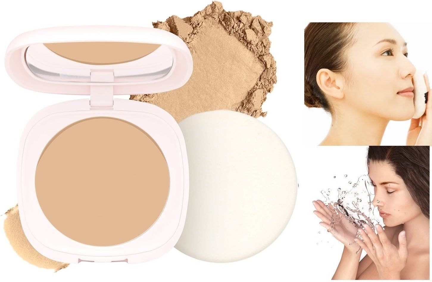 neycare Waterproof Compact Powder for Face Oil Control Natural Matte Finish Compact-picture-13