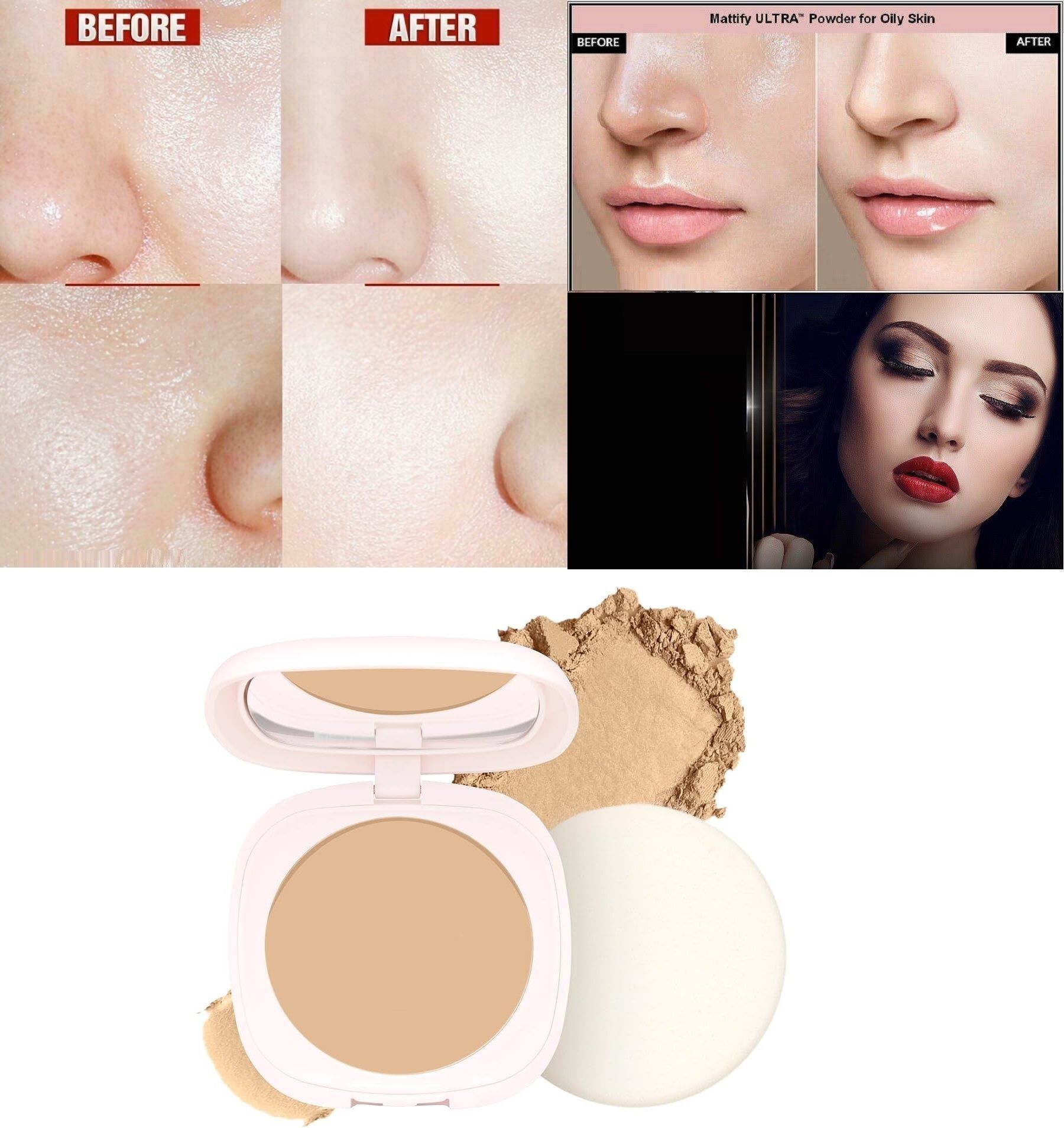 neycare Natural Mattifying Powder Oil Control & Long Lasting Finish Compact-picture-38
