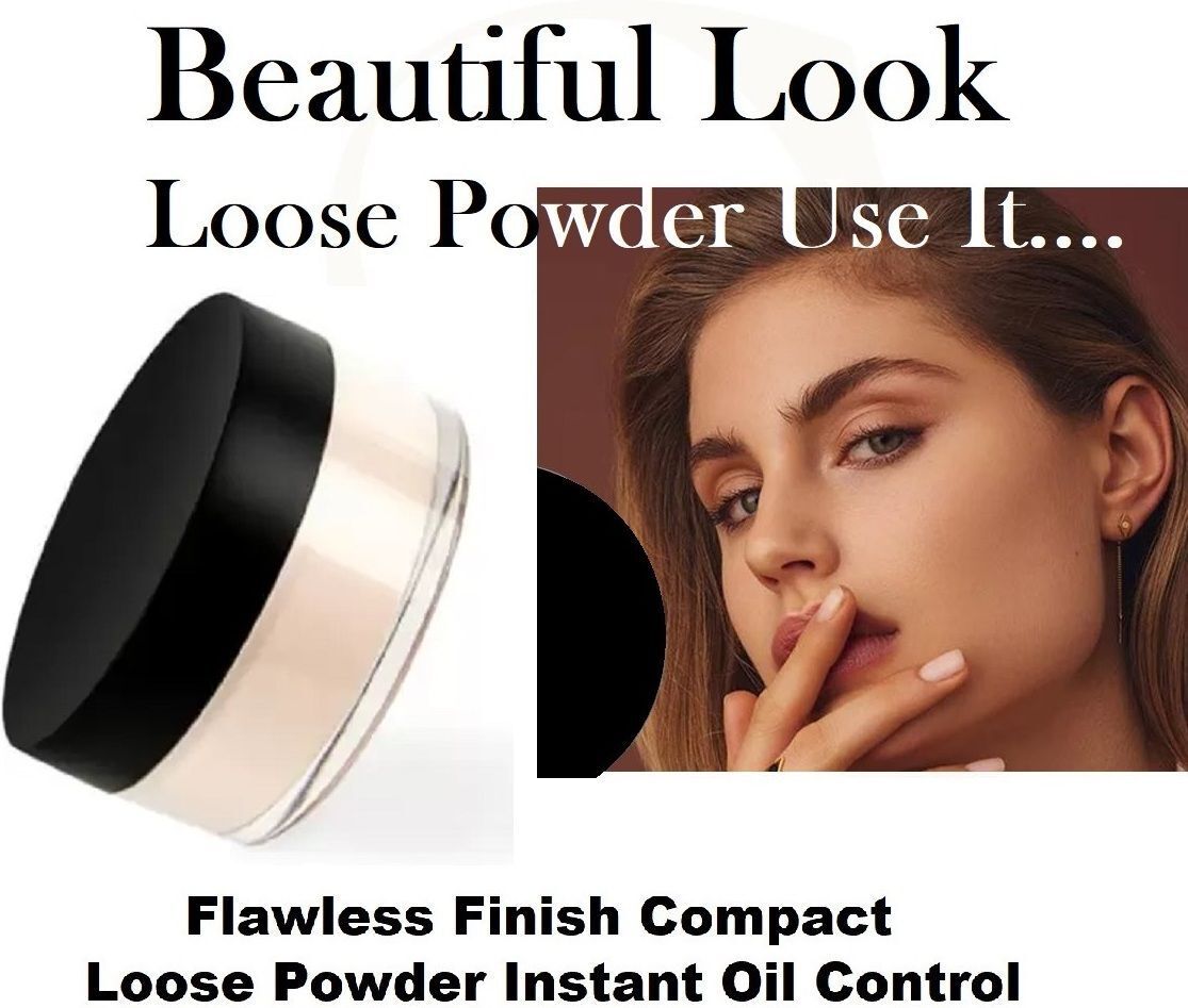 amosfia Natural Most Trending HD Finishing Loose Powder Compact-picture-48