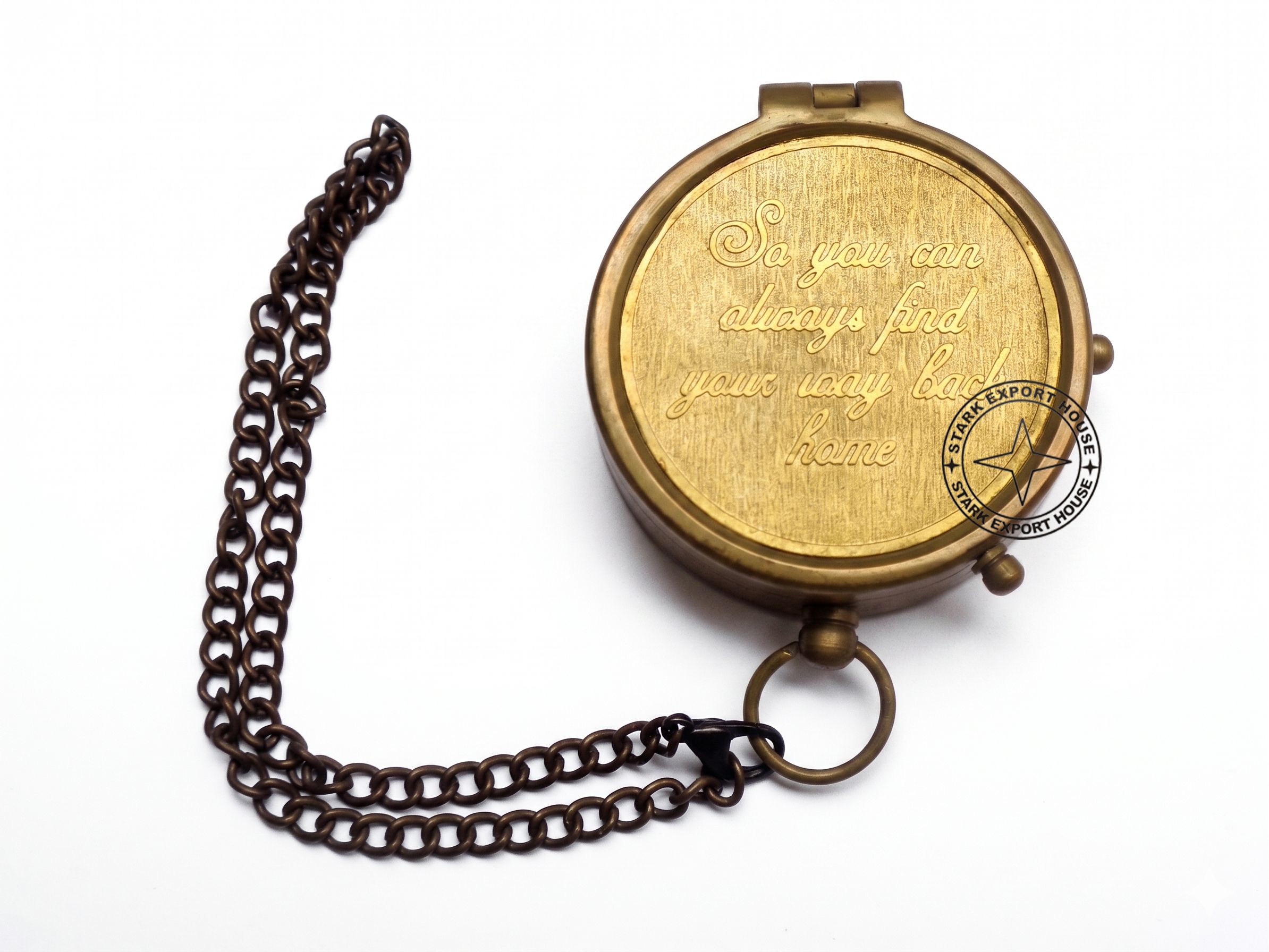 stark export house Brass Antique 2 Inch Sundial Compass for Outdoor (XCWE) Compass-picture-10
