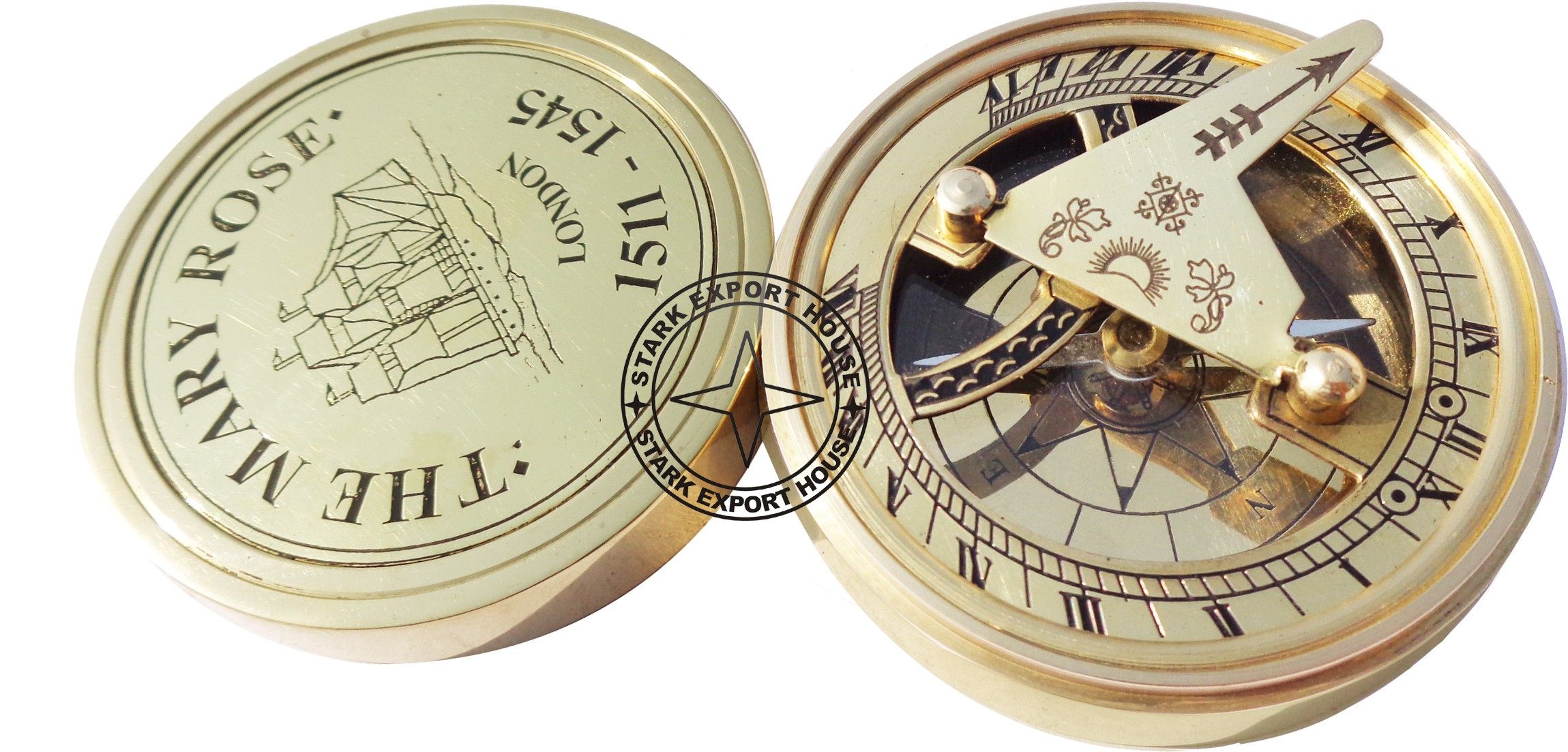 stark export house Brass Sundial Compass Compass-picture-34