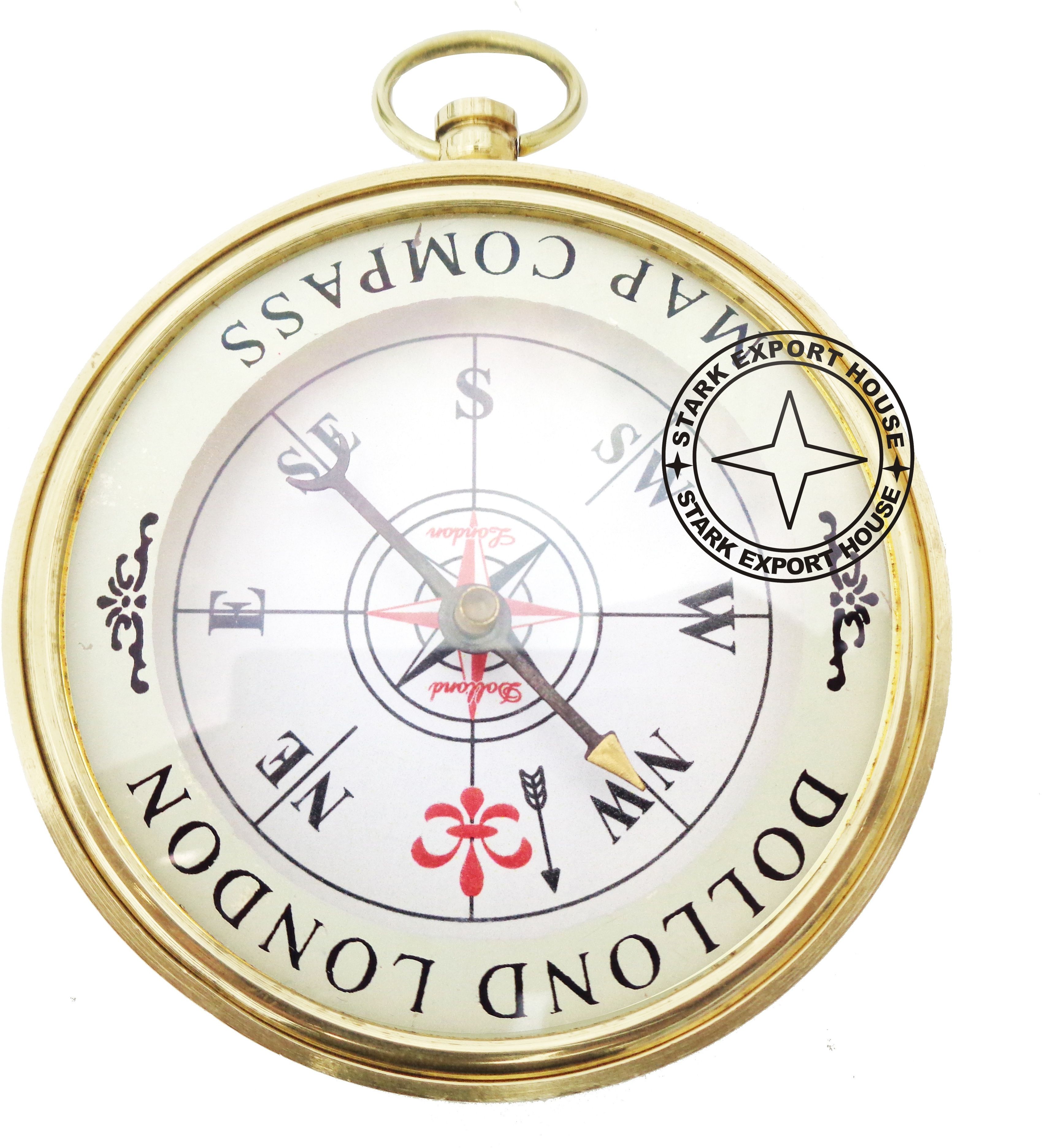 Brass 2" Inch Sundial Compass Compass-image-11
