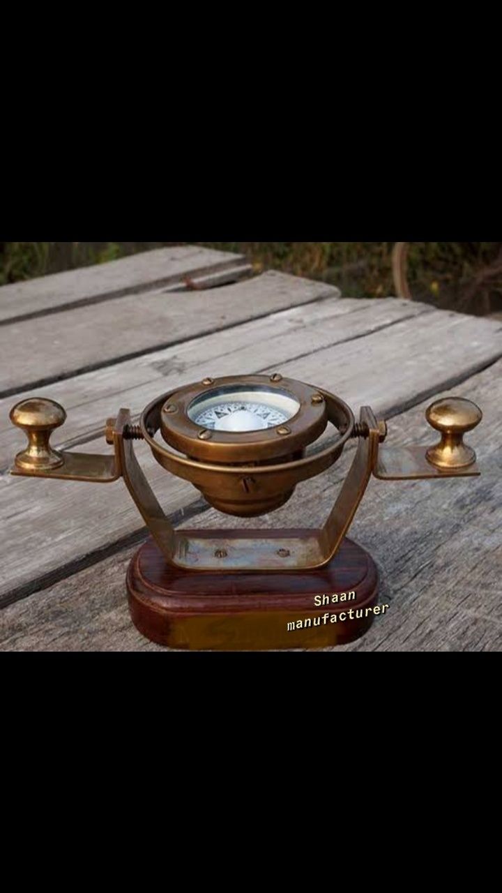 shaan manufacturer Nautical Ship Gimbal Compass, Size/diameter: 4.5 X 7.5 In Compass-picture-27