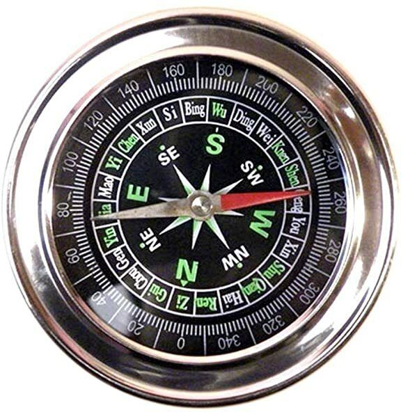 Stainless Steel Directional Pocket Magnetic Compass Compass
