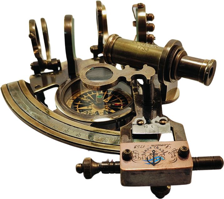 Handmade Brass Marine Sextant Compass, Nautical Navigation Instrument & Compass Compass-image-31