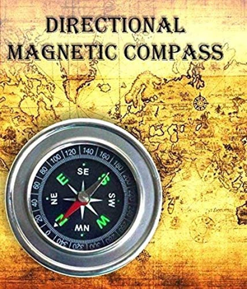 Stainless Steel Directional Pocket Magnetic Compass Direction Compass