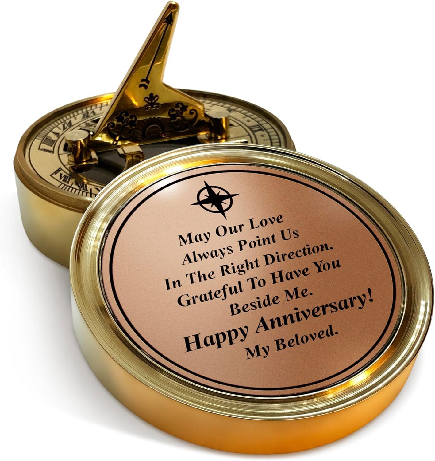 ascent india Anniversary Sundial Compass Gift for Him or Her - Unique Gift Compass-picture-15