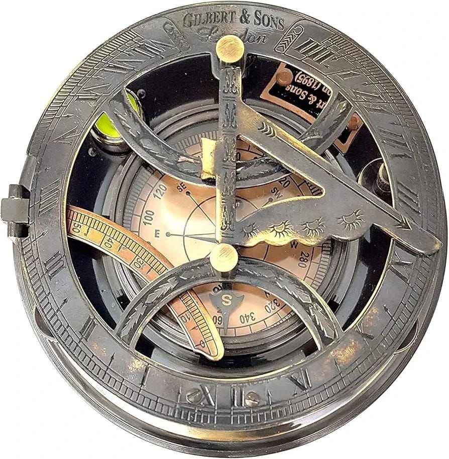 auntiqueindia 5 inches Large Sundial Compass Compass-picture-13