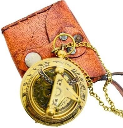 auntiqueindia Antique Brass Pocket Sundial Compass-picture-48