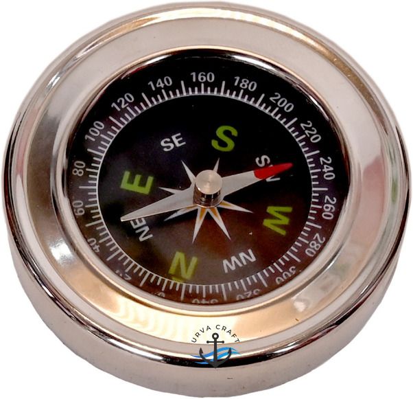 urva craft Stainless Steel Directional Magnetic Compass – Pocket Compass | Durable SS Build Compass-picture-36