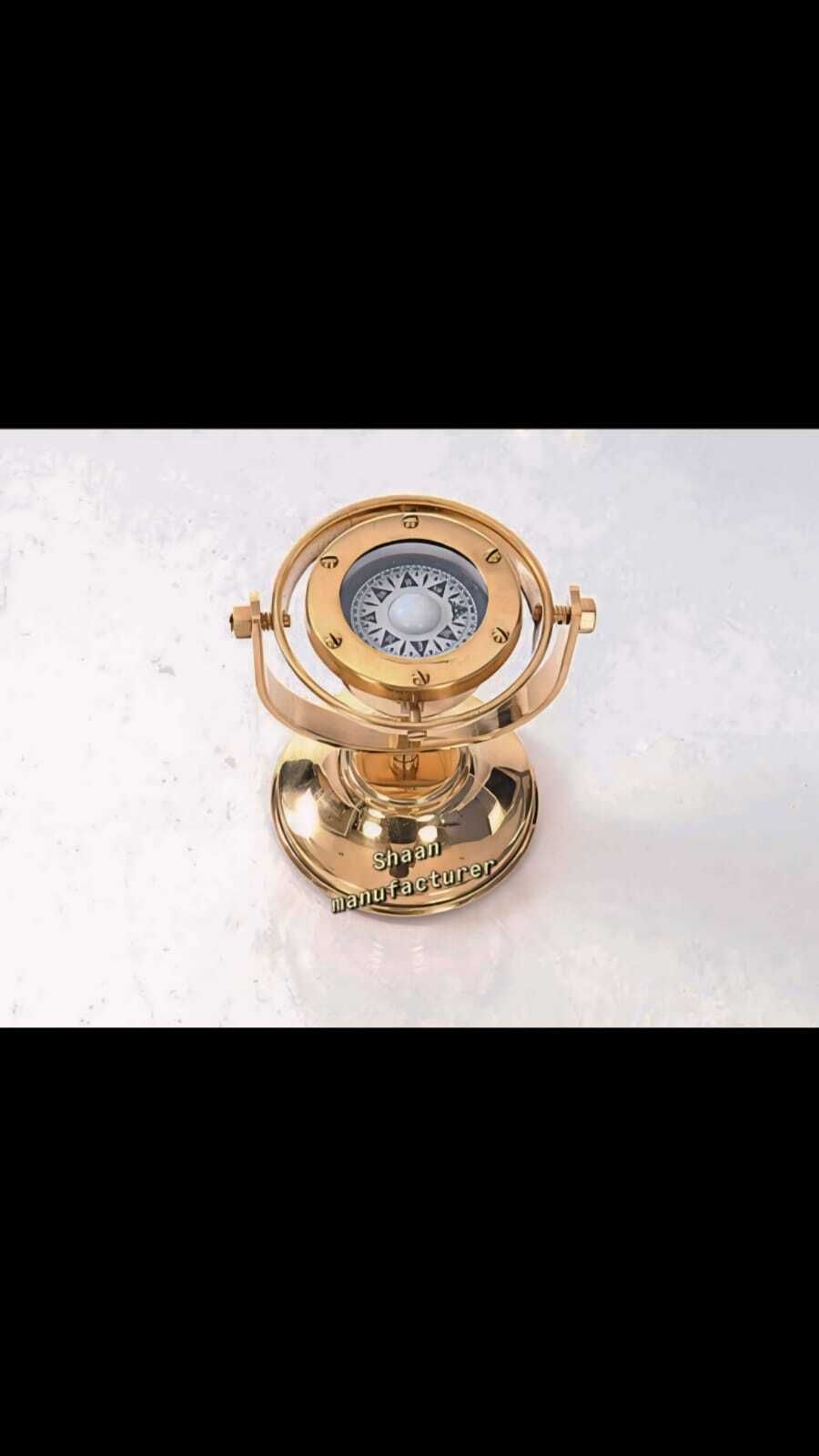 shaan manufacturer Shiny Brass Gimbal compass Compass-picture-34