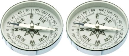 Magnetic Compass 38mm - Pack of 2 Compass
