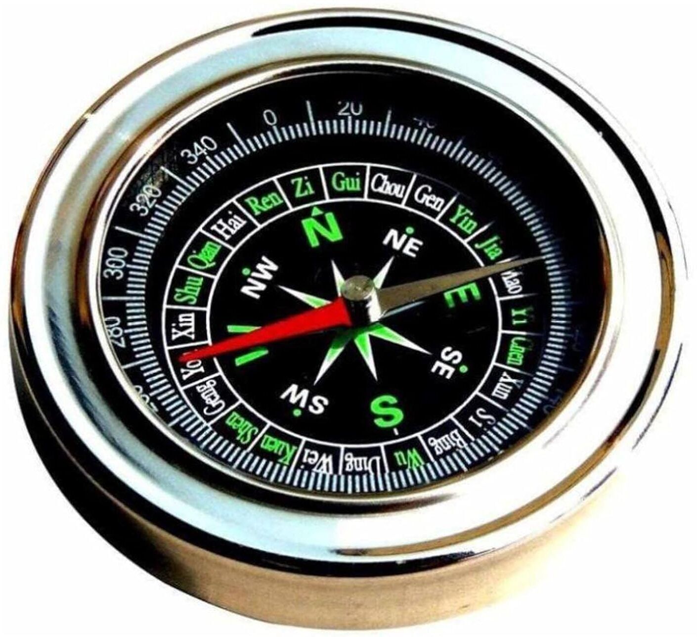 kp2 1PCS Stainless Steel Directional Magnetic Compass forTravel Compass-picture-46