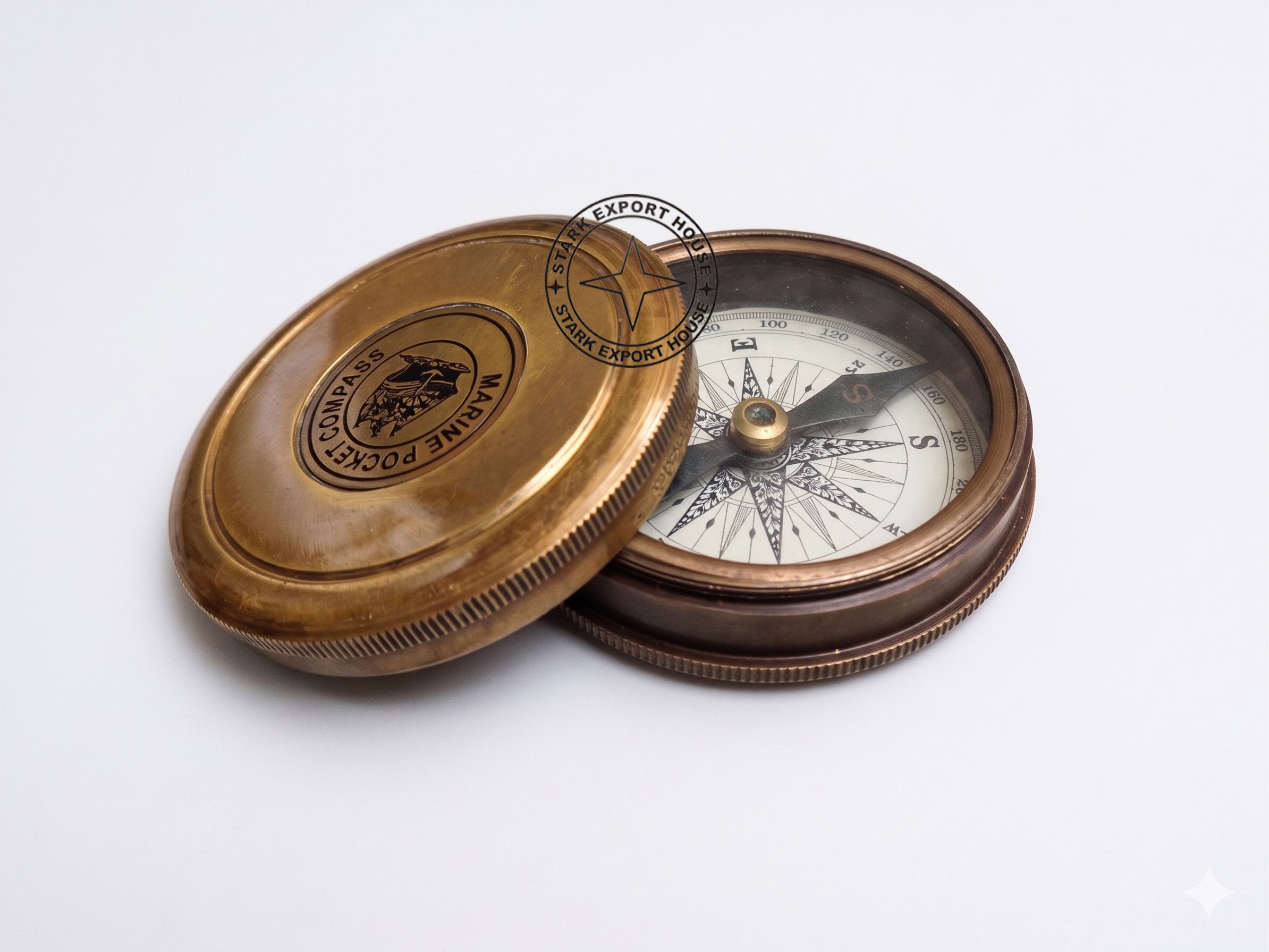 stark export house Brass Antique 2 Inch Sundial Compass Compass-picture-25