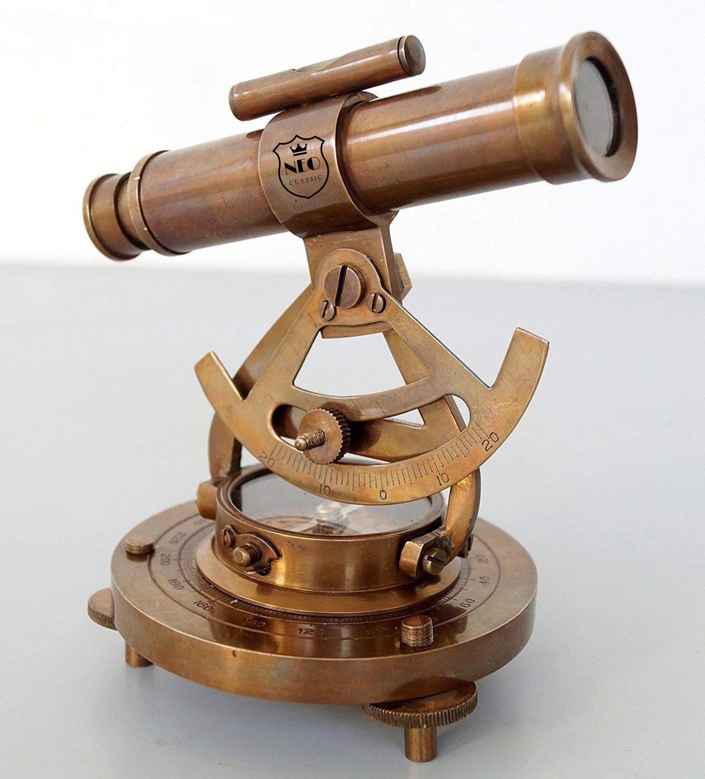 neo classic Theodolite Alidade Telescope Compass Navigation Surface Level Height-6" Compass-picture-21