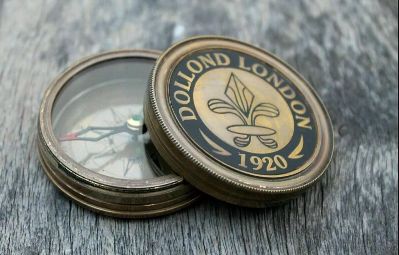apax Nautical Brass Dollond London Compass|Directional Compass|Camping Compass|Hiking Compass-picture-19