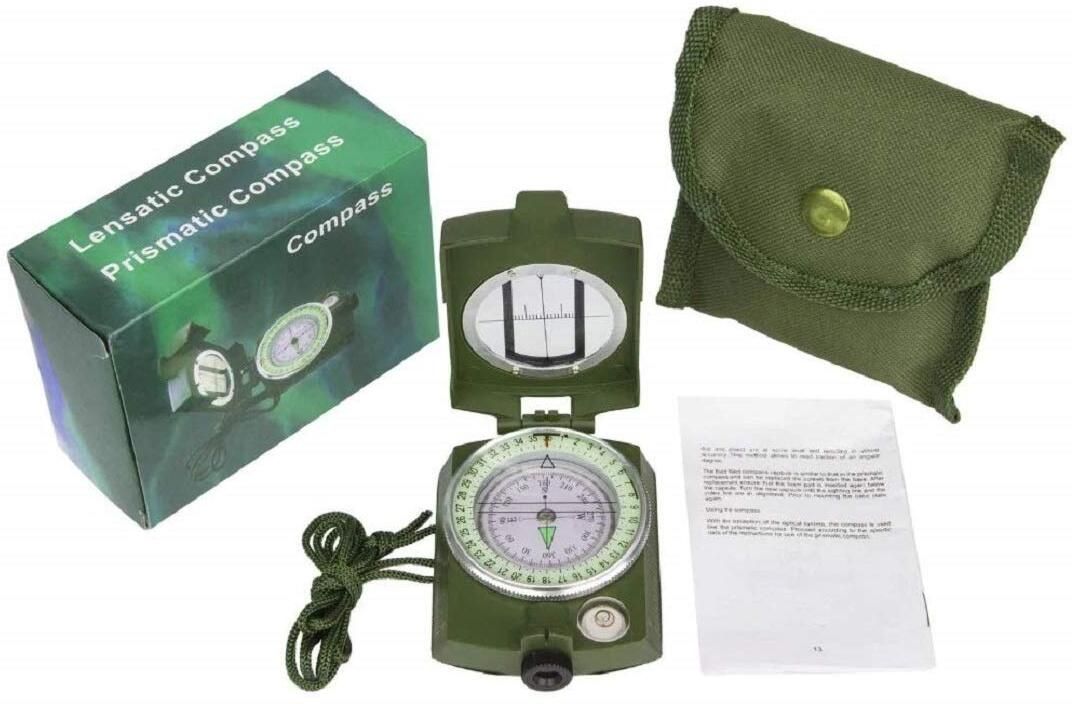 Military Compass with Carrying Bag Lensatic Sighting Waterproof and Shakeproof Compass-image-14