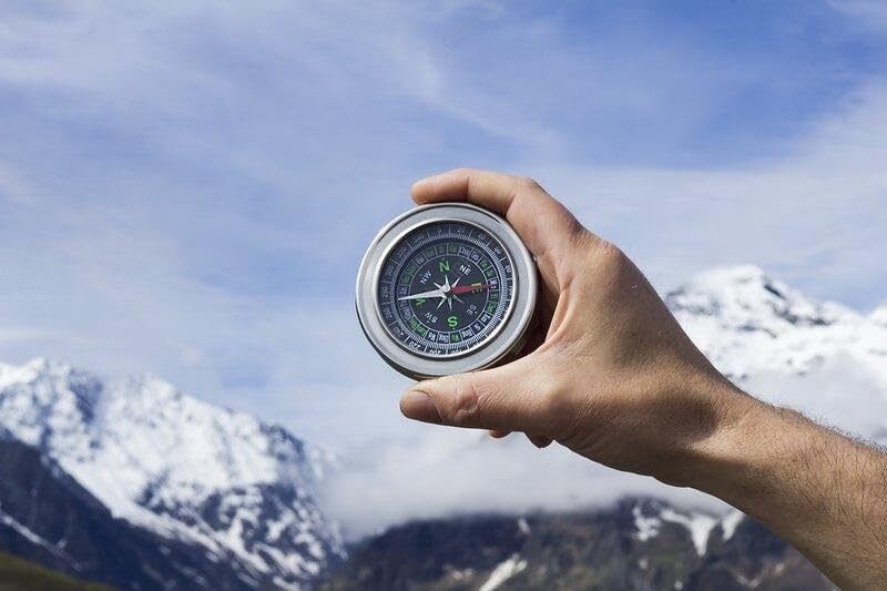 shuang you Metal Magnetic Direction Compass for Hiking Camping TrekkingNavigation Compass-picture-40