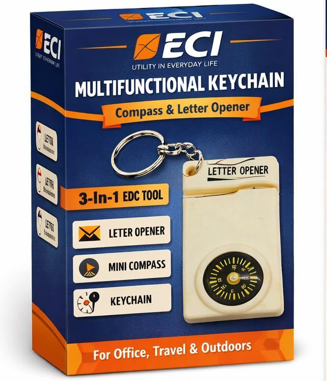 eci Letter Opener Keychain Compass Compass-picture-13