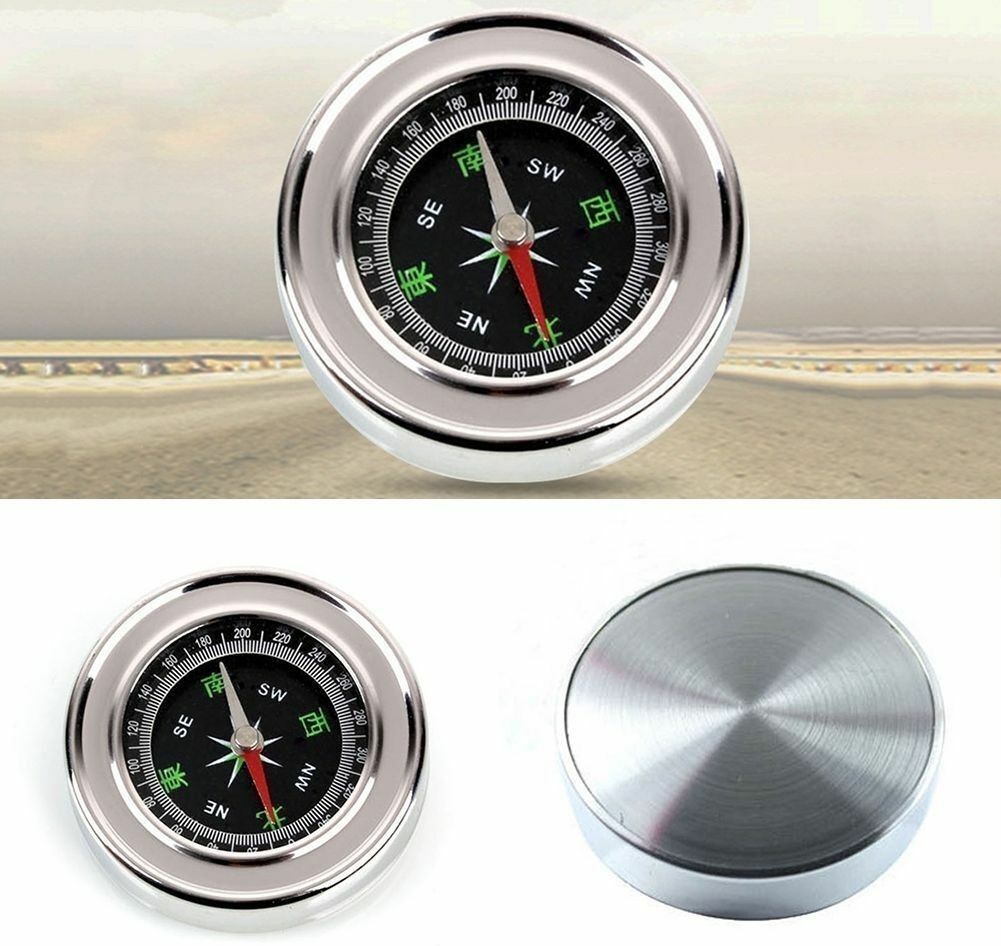 Stainless Steel Directional Magnetic Compass for Feng Shui/Travel-Silver Compass