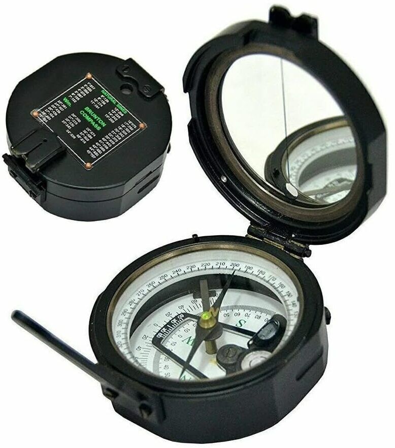 diplomat Brunton Pocket Transit Compass with Leather Case, Brunton Compass for Geologist Compass-picture-24