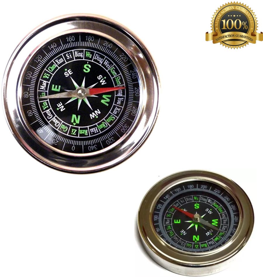 Hand compass for travelers Stainless Steel Directional Magnetic Compass Compass