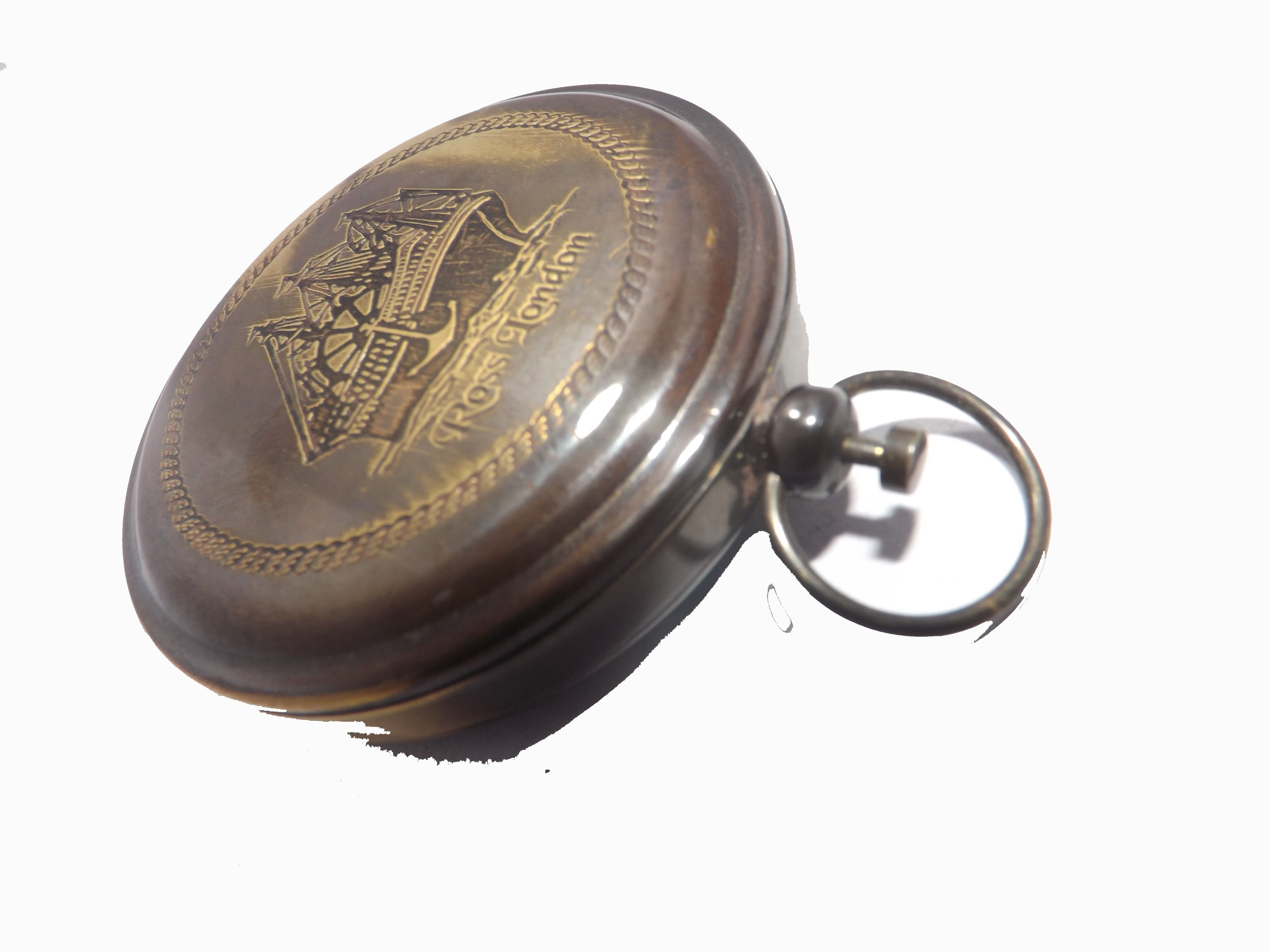 simrah Nauticals Vintage Maritime Antique 3 inch Brass Compass Compass-picture-31