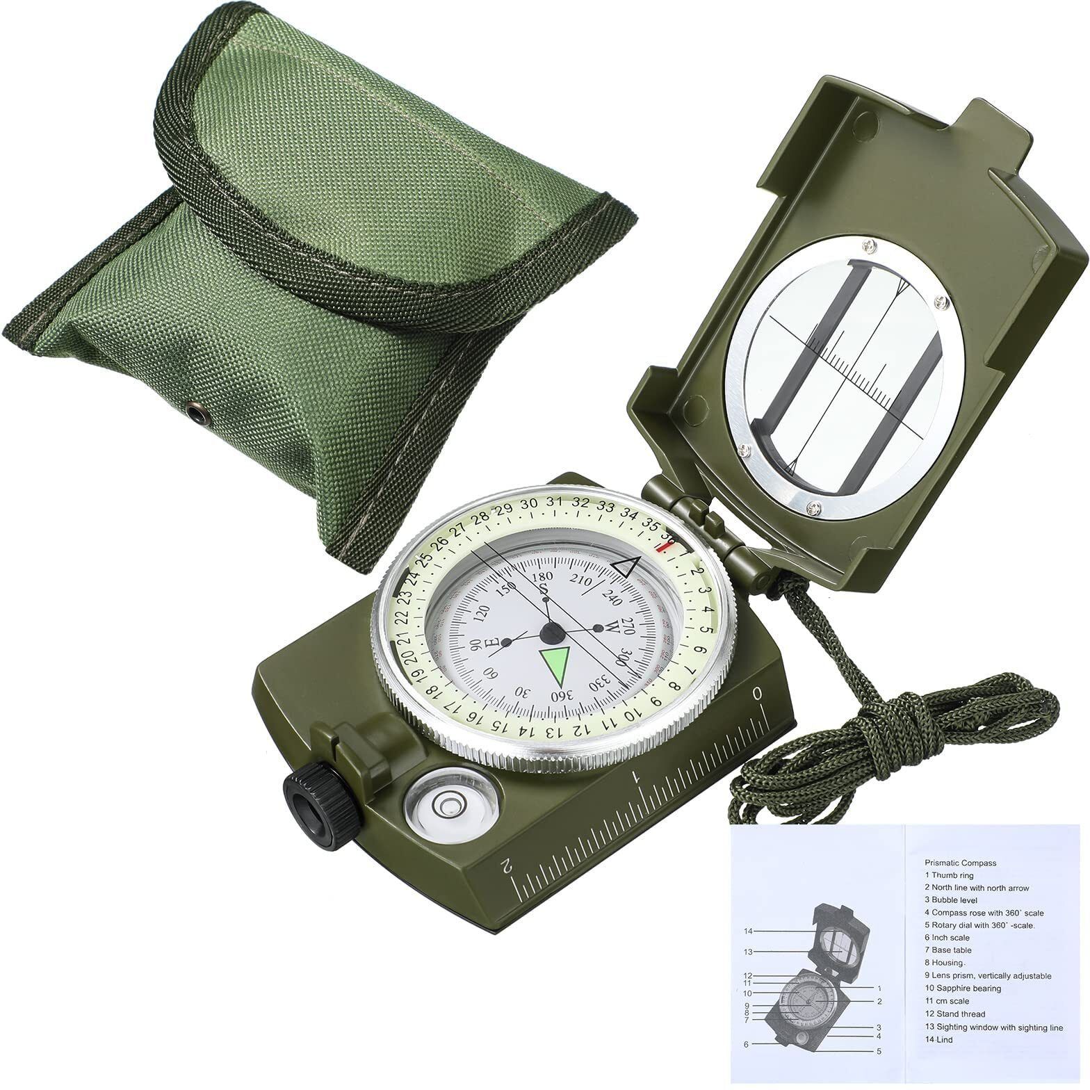 urban box Compass Survival for Hiking Camping Hunting Trip Outdoor Compass-picture-10