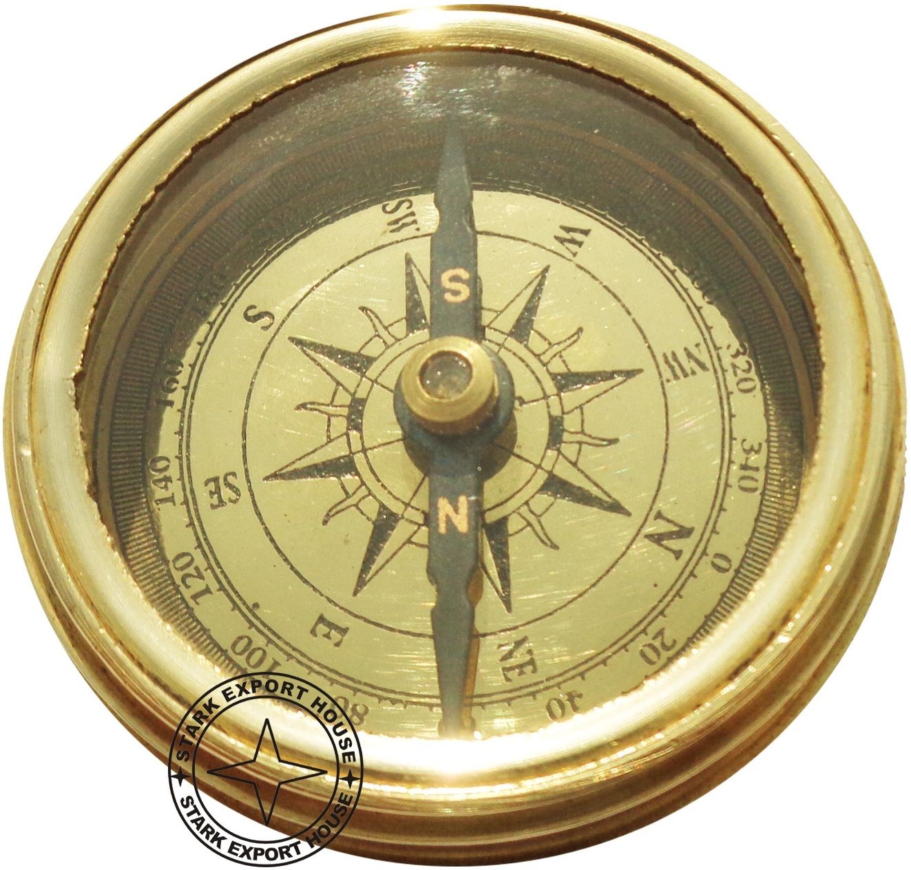 Brass 2 Inch Sundial Compass Great Gift Item Compass-image-12
