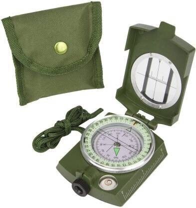 Military Lensatic Prismatic Army Green Camouflage Matte Compass Compass-image-5