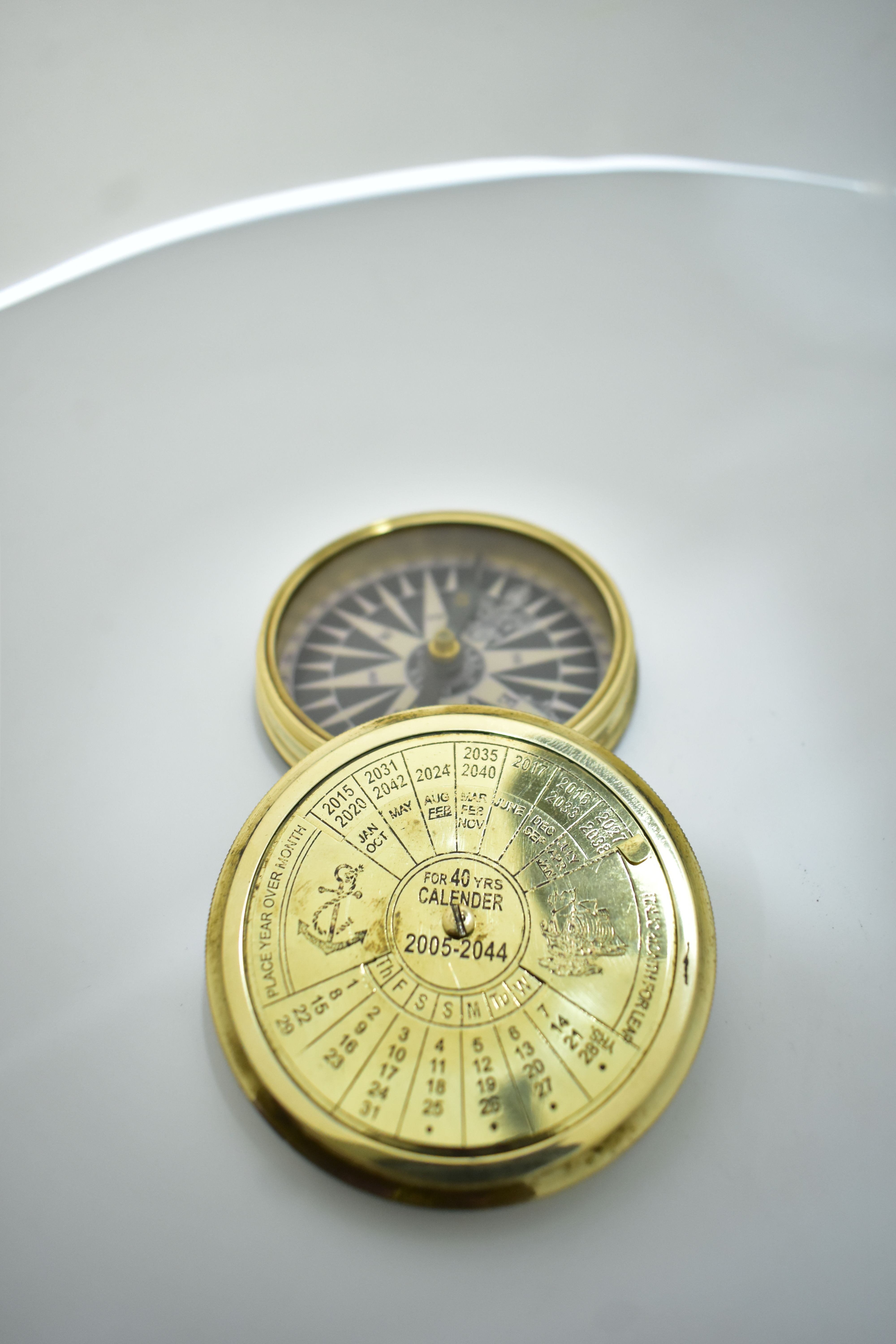 ma antique art and craft Compass With 40 Year Calender Compass-picture-29