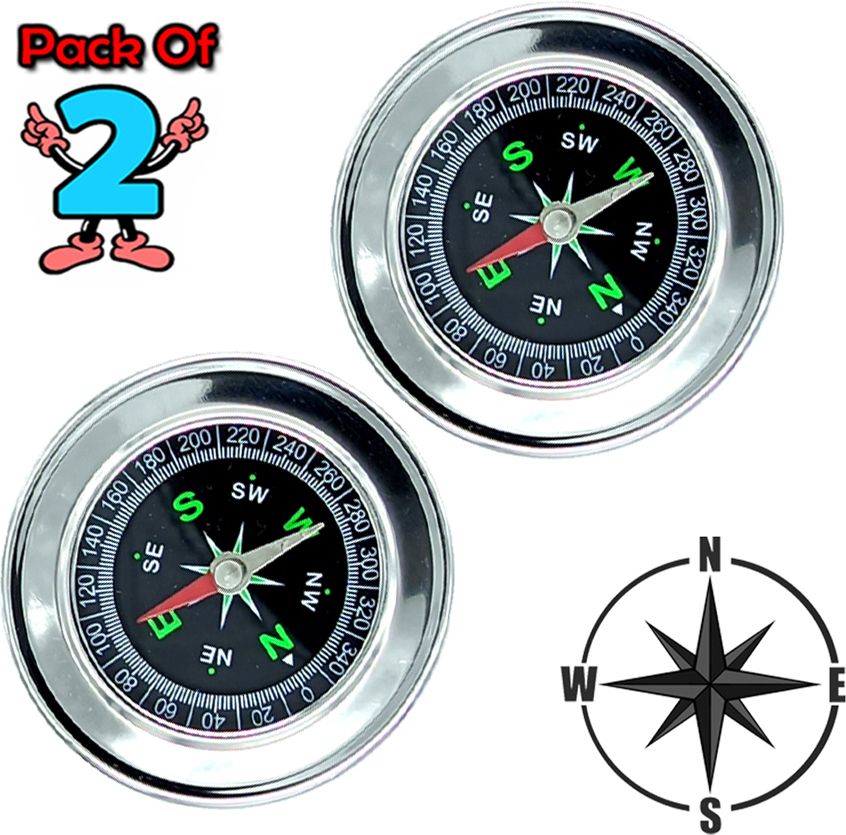 Pack Of 2 Metal body directional use pocket compass Compass Compass