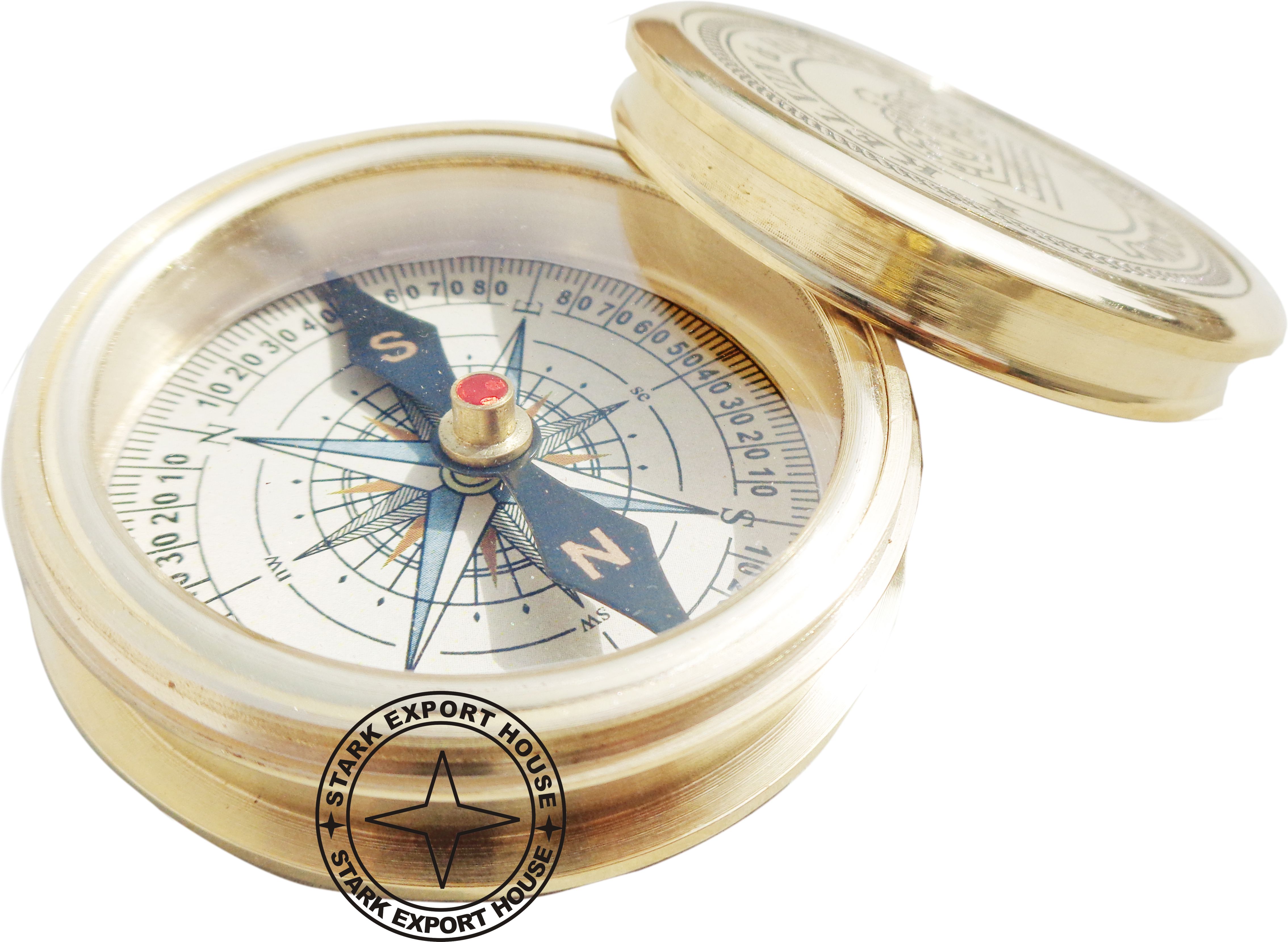 stark export house Brass 2" Inch Sundial Compass Great Gift Item Compass-picture-19