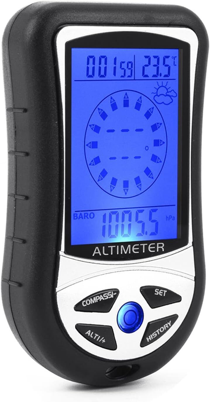 smic Digital Altimeter Barometer Digital Compass Thermometer Clock Time Calendar Compass-picture-28