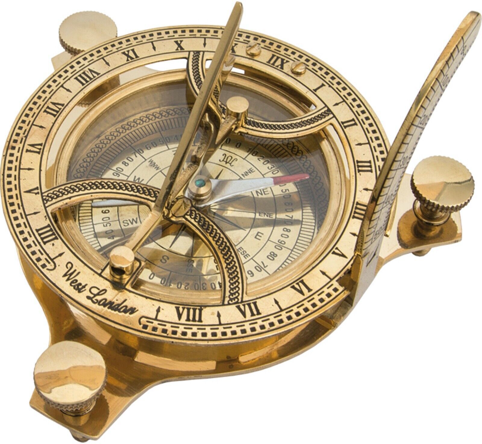 jsi Brass Sundial Compass 3'' Compass-picture-19