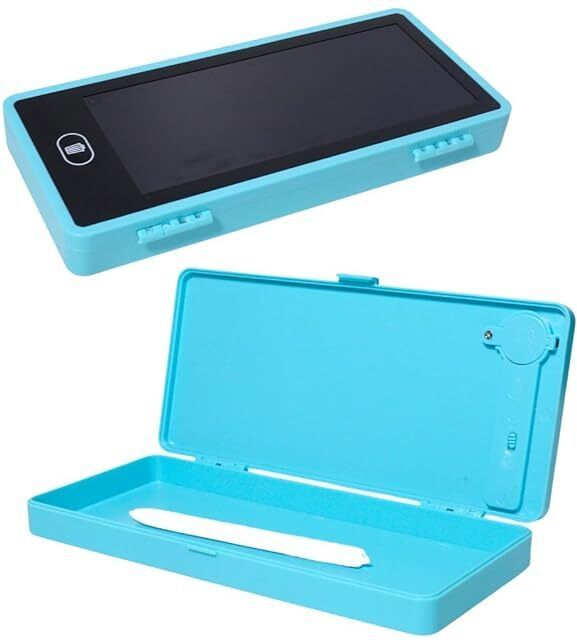 krisheet 2 in 1 LCD Digital Slate for Kids, E-Note Pad, Pencil Box for Kids Compass-picture-36