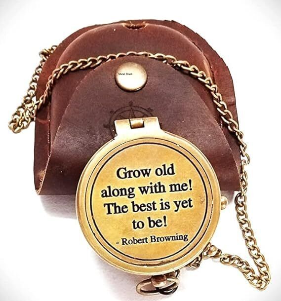 apax Nautical Brass|Grow Old Compass With Leather Case| Hiking Compass | Direction Compass-picture-23