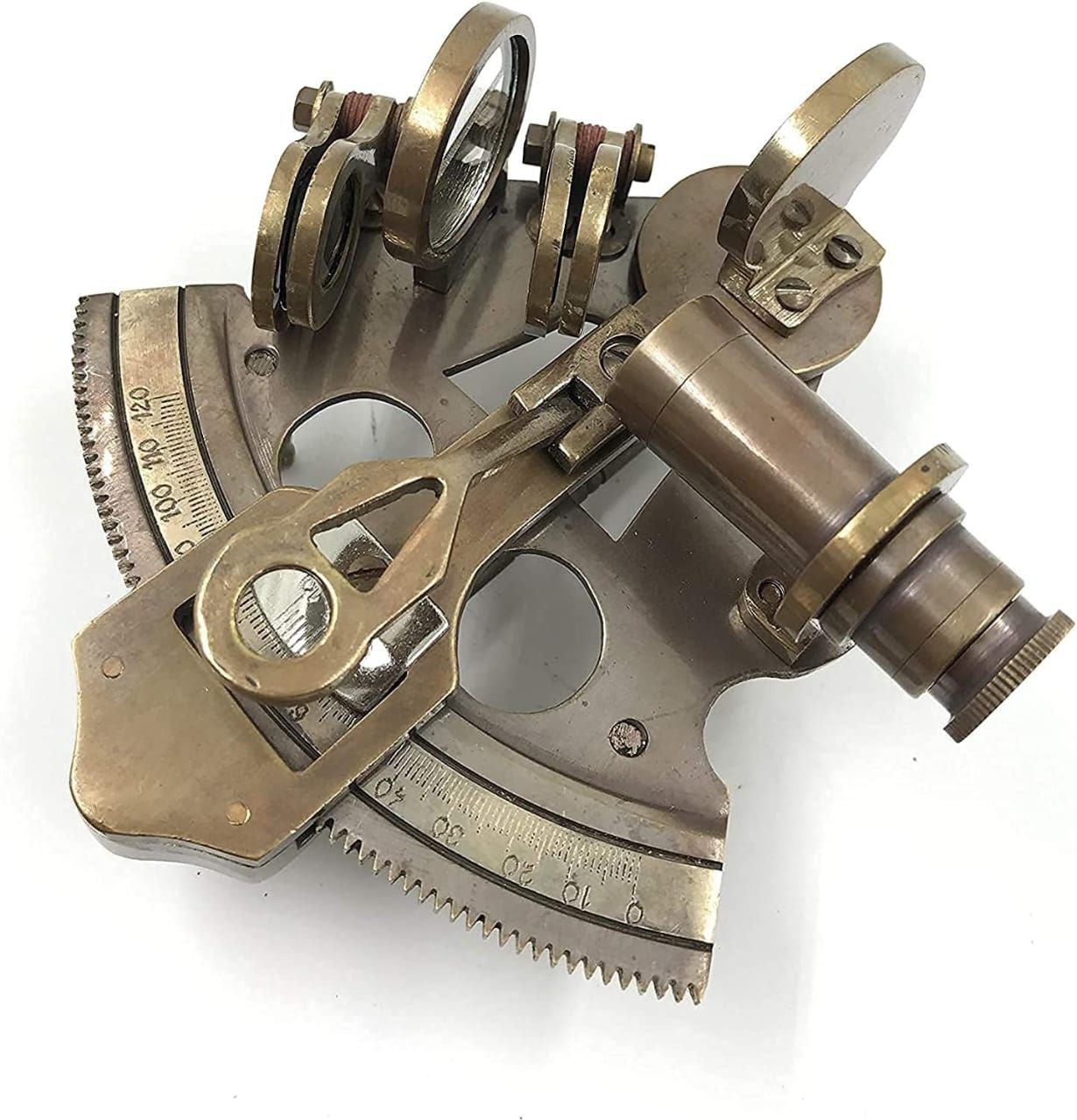 auntiqueindia Brass Sextant,Working Collectible Compass-picture-38