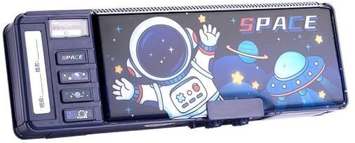 calyxia Space Lock Compass Box for Kids - Pencil Box With Magnetic & Password Lock Compass-picture-27