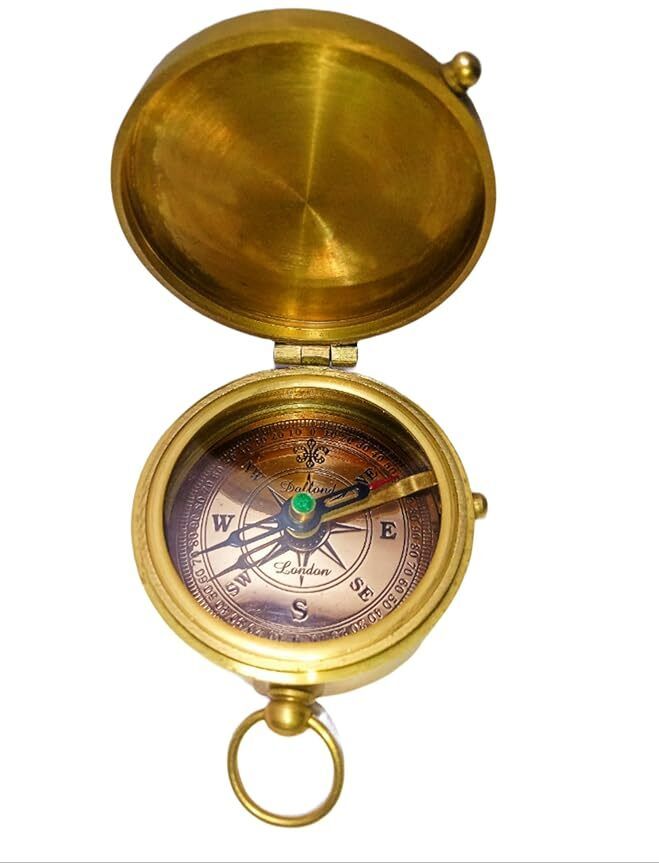 uttam Tiptop Brass Pocket Directions Compass Compass-picture-32