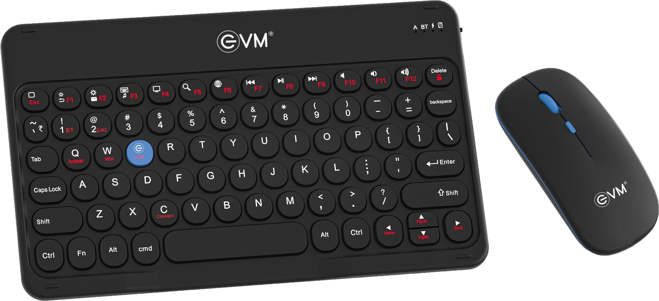 EVM EnArc Wireless Rechargeable Keyboard Mouse Combo Combo Set-picture-22