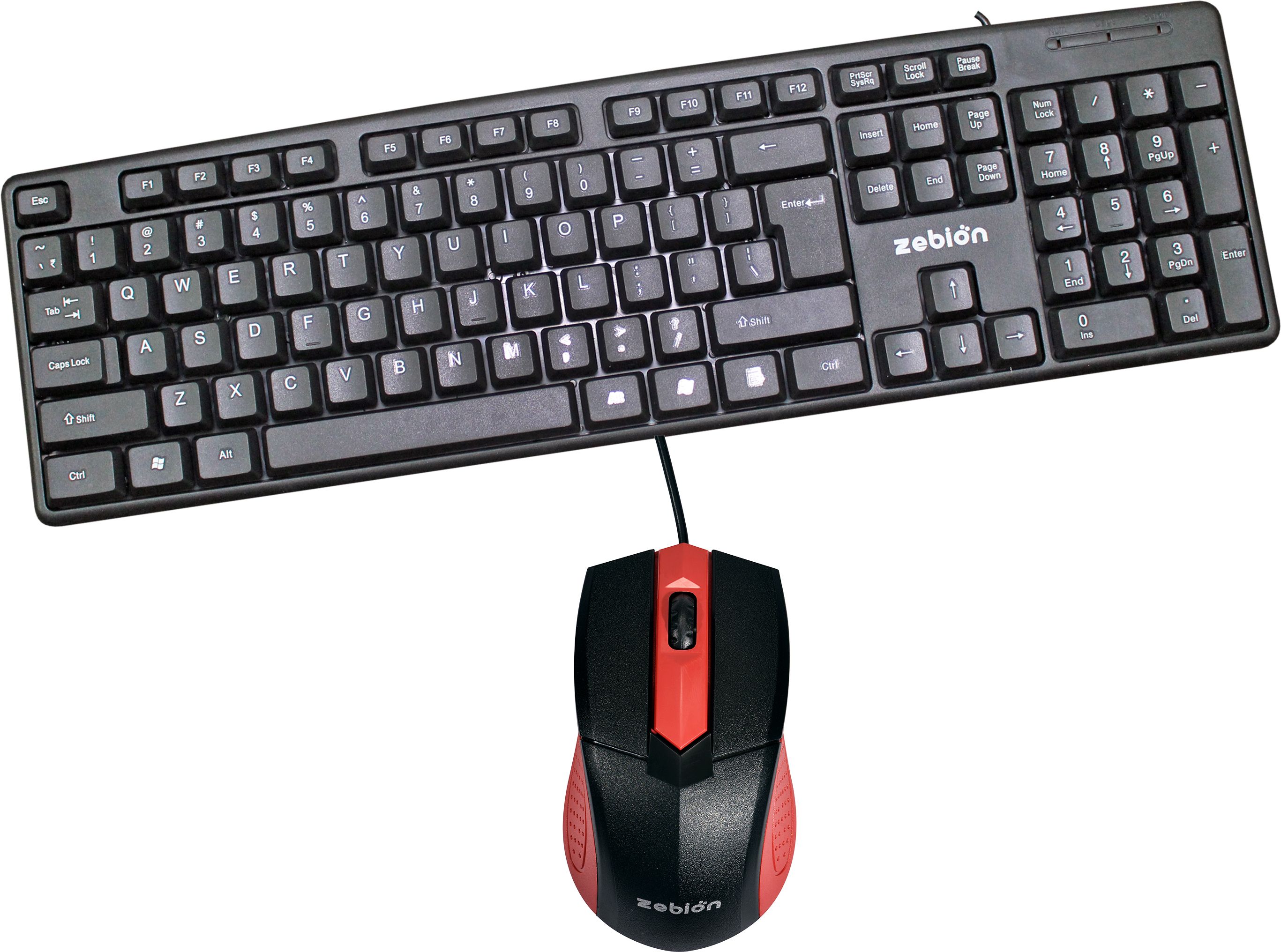 zebion K500 Wired Keyboard + Swag Wired Mouse Wired USB Standard Desktop Keyboard Compatible with Desktop, Laptop, Mac Easy to Use,Plug and Play,Quick, Comfy Durable body-image-36
