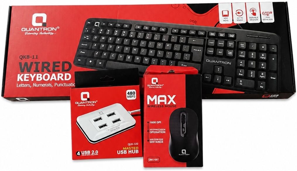 Quantron Computer accessories pack of 3 Combo Set-image-27