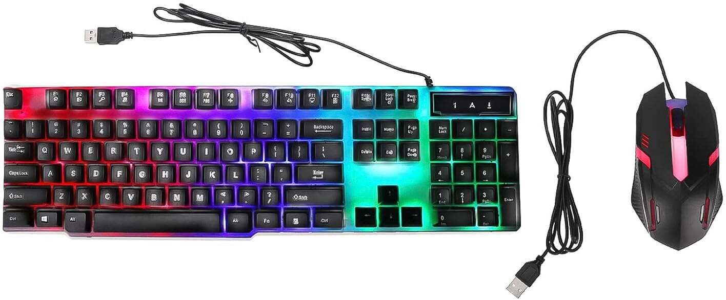 Oblivion 104-Key Colorful Backlit Keyboard & Mouse Set – Gaming & Office Use Combo Set-image-43
