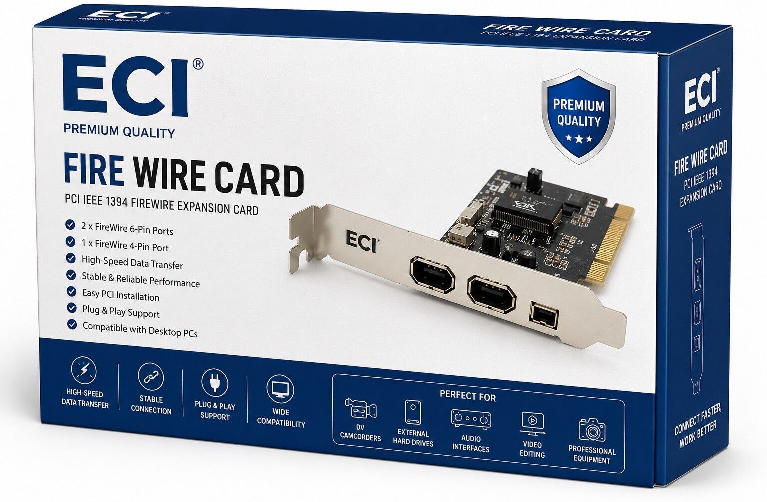 Eci Premium Quality PCI IEEE 1394 FireWire Expansion Card Combo Set-image-46