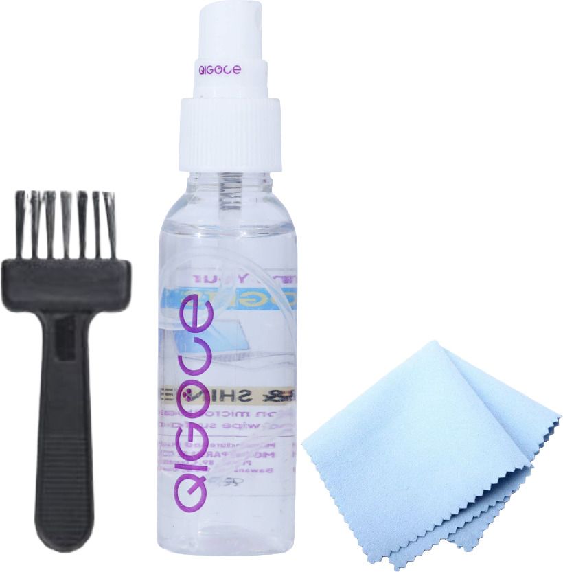 qigole Gadget Screen Cleaner Spray 100 ml Liquid Kit with Microfiber Cloth and Brush Combo Set Designed for Gaming-image-38