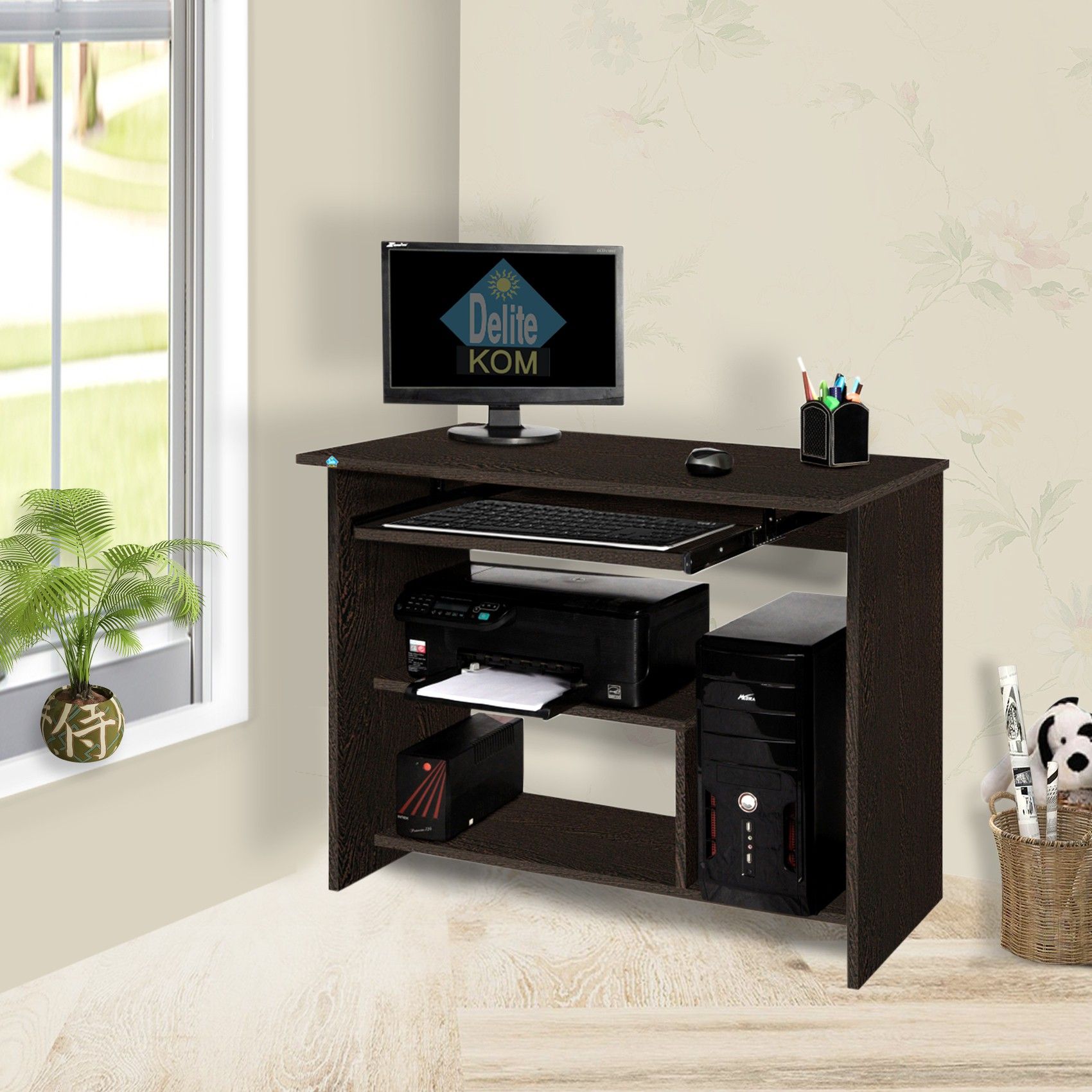 flipkart perfect homes studio Melanza Engineered Wood Computer Desk-picture-10